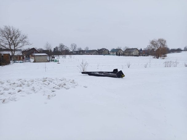 Российский дрон «Шахед» в Стрыйском районе Львовской области / © Максим Козицкий / Facebook