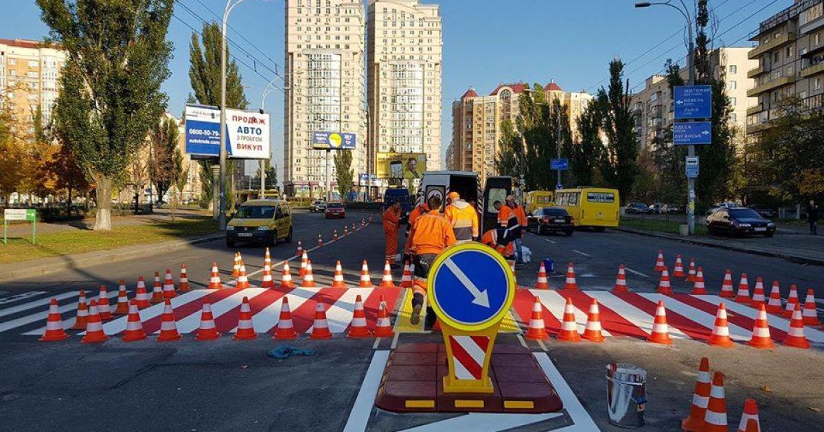 Ежедневно в Украине погибает 10 пешеходов. / © Facebook / Департамент транспортной инфраструктуры КГГА