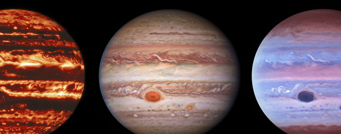 Телескоп Hubble сделал яркие снимки Юпитера