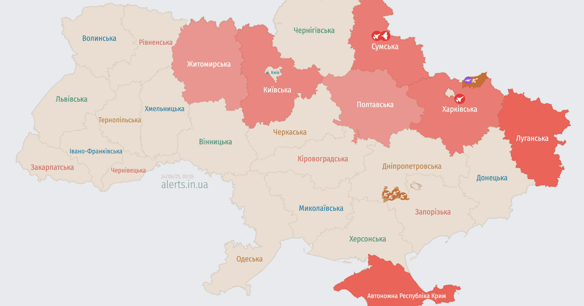 Карта тревог
