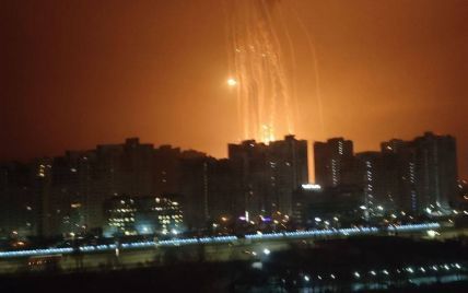 Появились фото ракетных обстрелов в Киеве