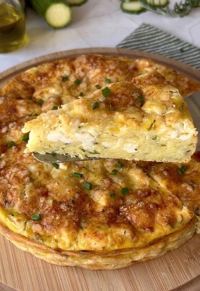 Кабачковый пирог с фетой и пармезаном instagram.com/ginie.healthylife