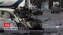 На Бориспольской трассе легковушка врезалась в бензовоз и загорелась | Новости Украины