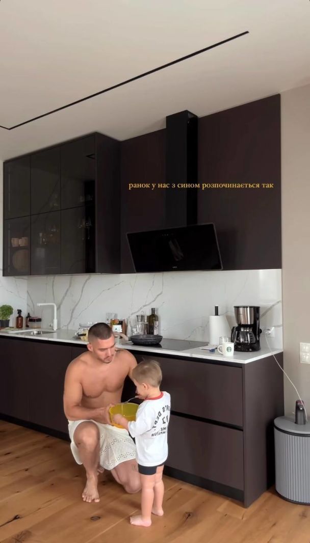 Никита Добрынин с сыном / © instagram.com/nikitadobrynin