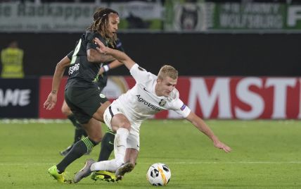 "Александрия" потерпела поражение от "Вольфсбурга" в дебютном матче в Лиге Европы