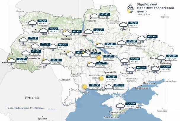 Погода в Україні 15 жовтня / © Укргідрометцентр