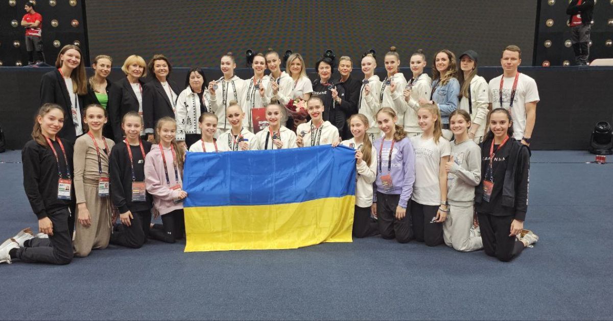 Українські спортсменки стали посіле друге місце на європейській першості. Фото: Федерація художньої гімнастики України