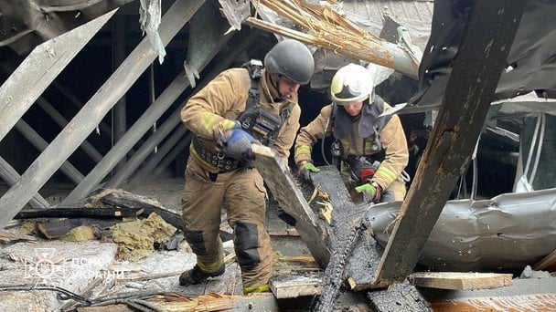 Damage at the perinatal center in Sumy after the October 6 attack