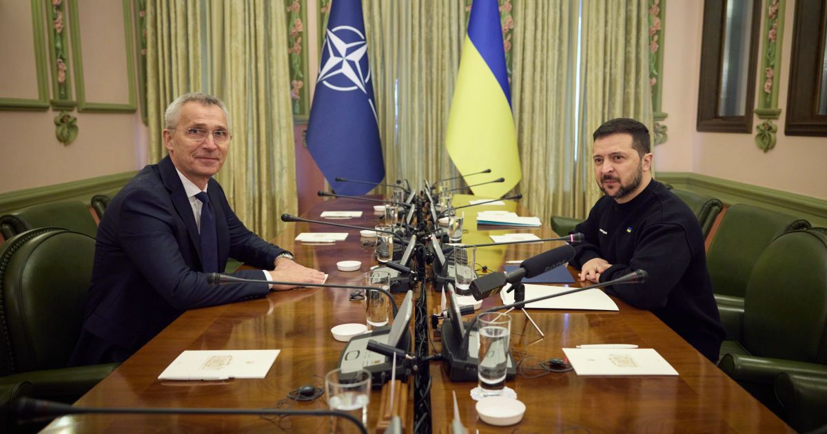 Єнс Столтенберг і Володимир Зеленський