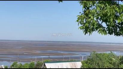 У Мережі показали, як виглядає Каховське водосховище після знищення дамби
