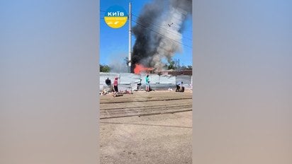 В Киеве на Куреневке произошел крупный пожар