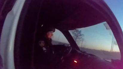 На Херсонщині на російській міні підірвався поліцейський автомобіль, який рятував людину