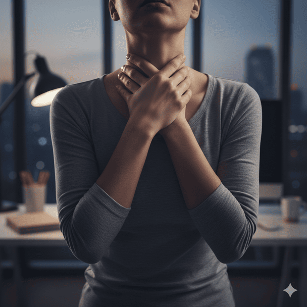 Чому під час стресу з’являється «ком» у горлі та як зменшити тілесну напругу: поради психологині