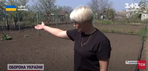 Світлана Пелих показує свій город