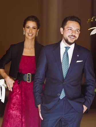 Принцесса Раджва и кронпринц Хусейн