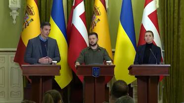 Володимир Зеленський, прем'єр-міністри Іспанії та Данії поспілкувалися із представниками ЗМІ