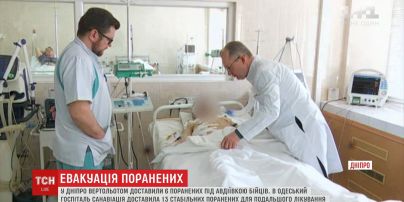 Із фронту до лікарень Дніпра доправили поранених військових