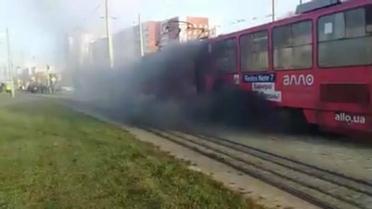 У Львові на Сихові під час руху загорівся трамвай_5 / © facebook/Игорь Зинкевич