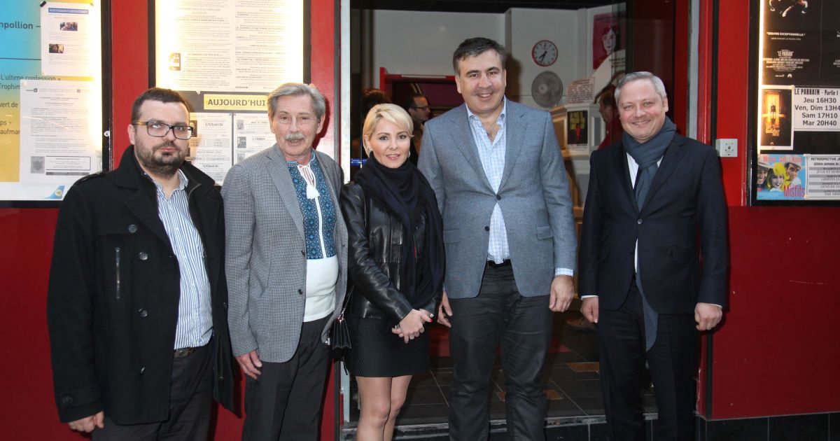 Глава Госкино Ф.Ильенко, директор Молодости А.Халпахчи, экс-президент Грузии М.Саакашвили, С.Сухина, меценат И.Янковский