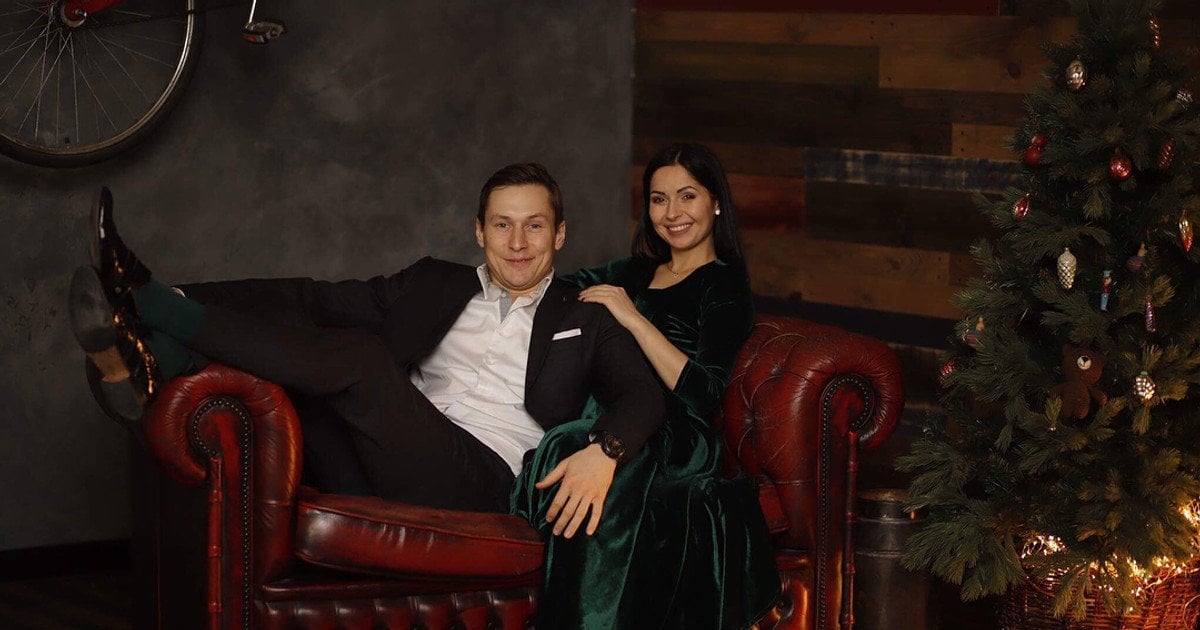 Константин Октябрьский с экс-супругой