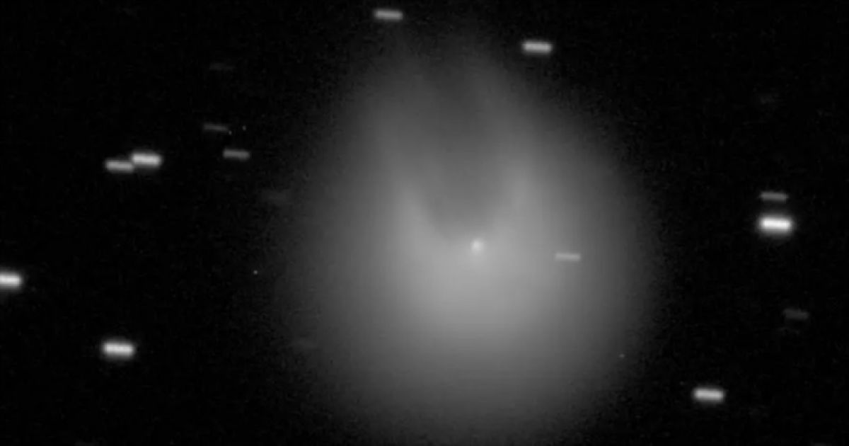 Comet 12P Shows Unprecedented “Horns” Following Volcanic Eruption