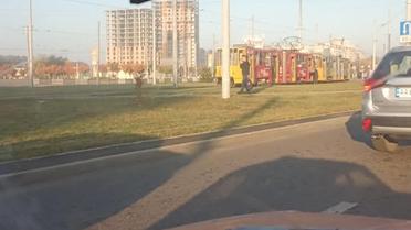 У Львові на Сихові під час руху загорівся трамвай_1 / © facebook/Игорь Зинкевич