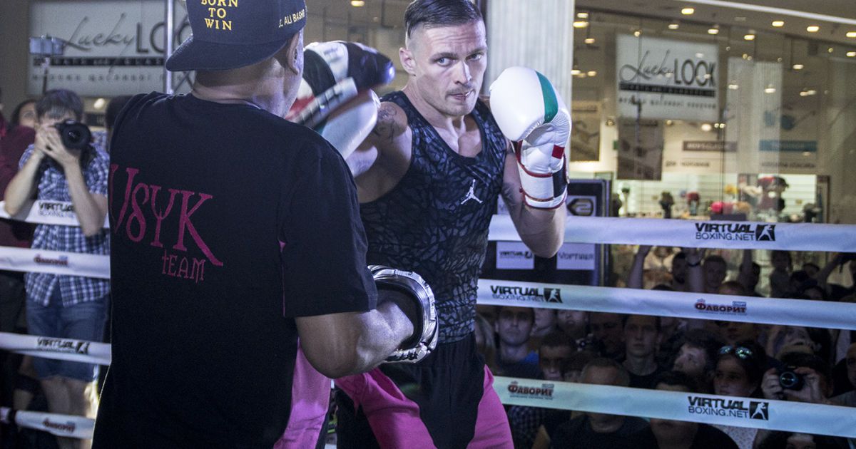 Усик на тренировке. Фото - Надежда Мельниченко.