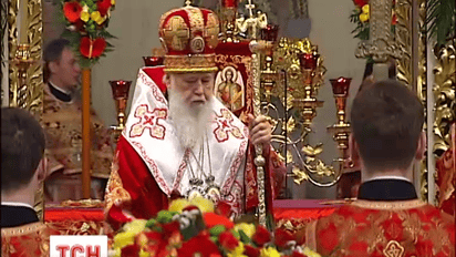 У День Свободи та Гідності святкову літургію відслужив Патріарх Філарет