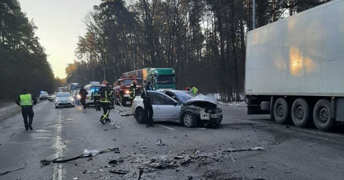ДТП на Гостомельському шосе_1 / © ГУ ДСНС у Києві