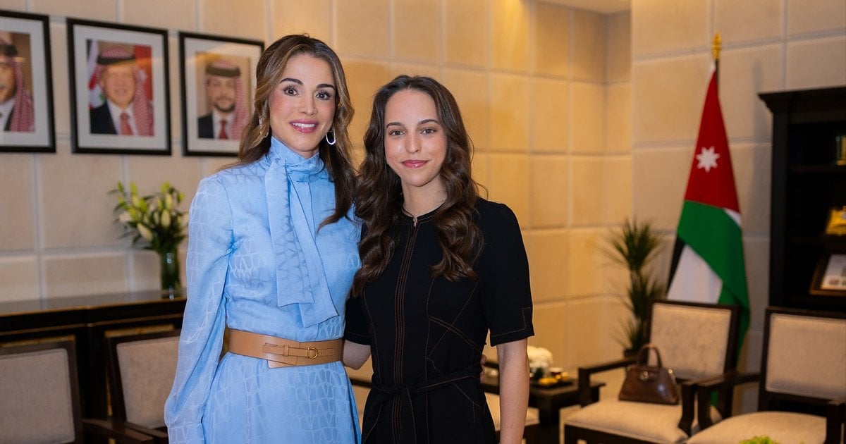 Королева Ранія з дочкою принцесою Сальмою