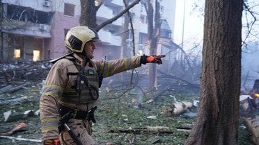 Наслідки атаки на Київ_6 / © ДСНС