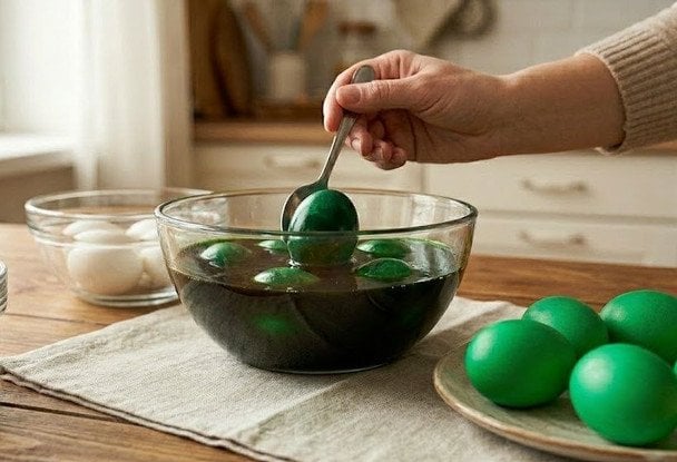 Яйця в зеленці