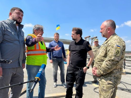 В ОП обіцяють до кінця травня відкрити відновлений міст у Стоянці