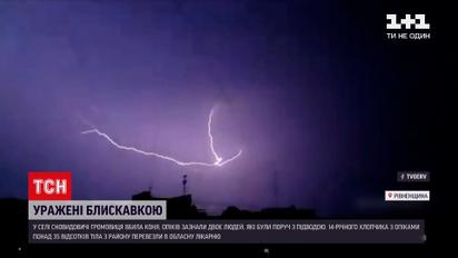 Новини України: у Рівненській області одна блискавка вразила двох людей і вбила коня