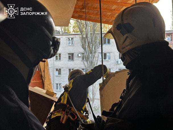 Руйнування у Запоріжжя після атаки 30 жовтня / © ДСНС