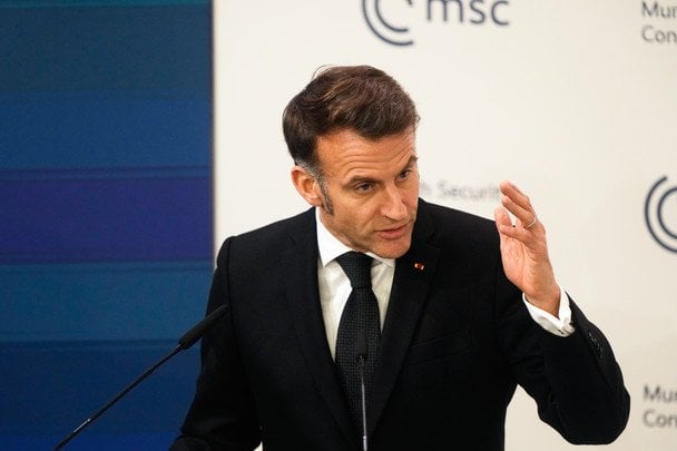 Еммануель Макрон на Мюнхенській конференції 2026 / © Associated Press