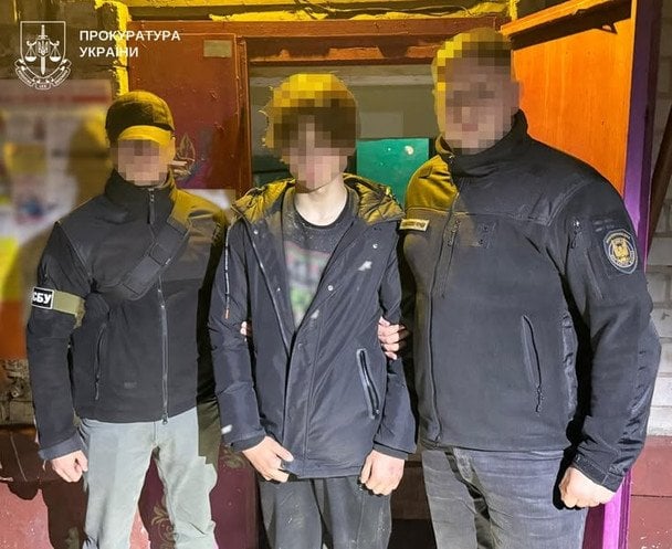 Затриманий хлопець / © Прокуратура Полтавської області
