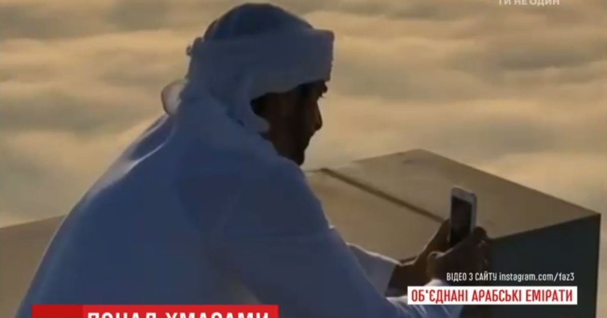 Арабський принц зняв приголомшливе відео у хмарах над Дубаї