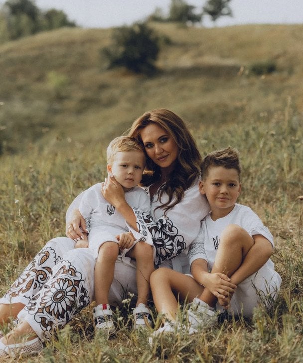 Анна Саліванчук з дітьми / © instagram.com/salivanchuk.anna