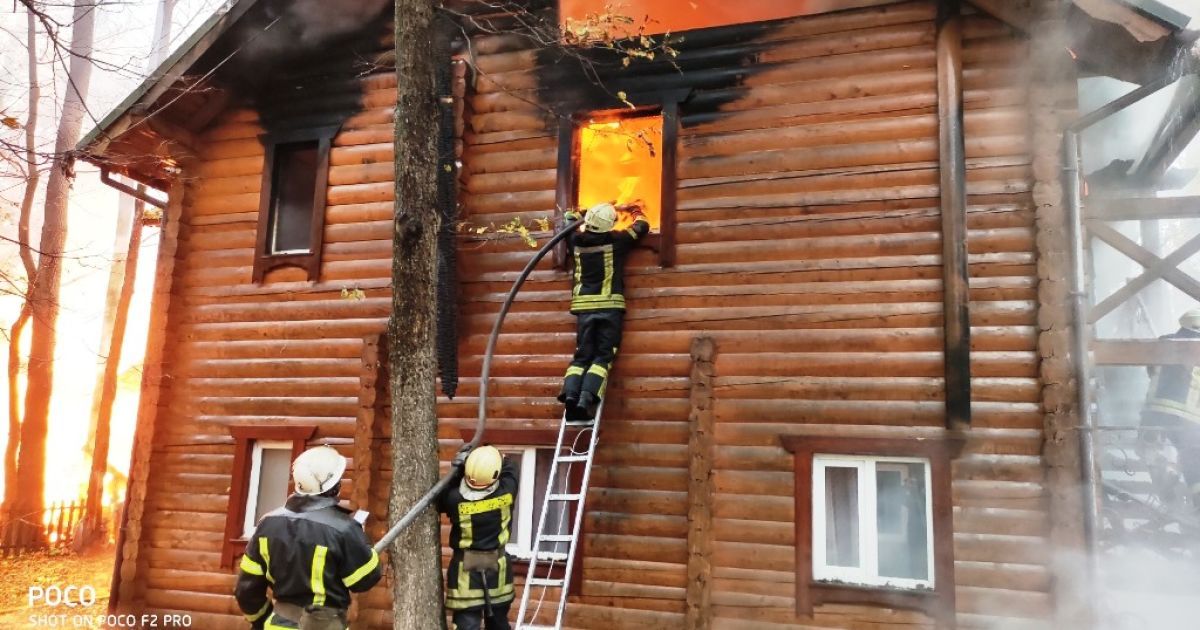 Пожежа у готелі, Житомирщина_1 / © ДСНС у Житомирській області
