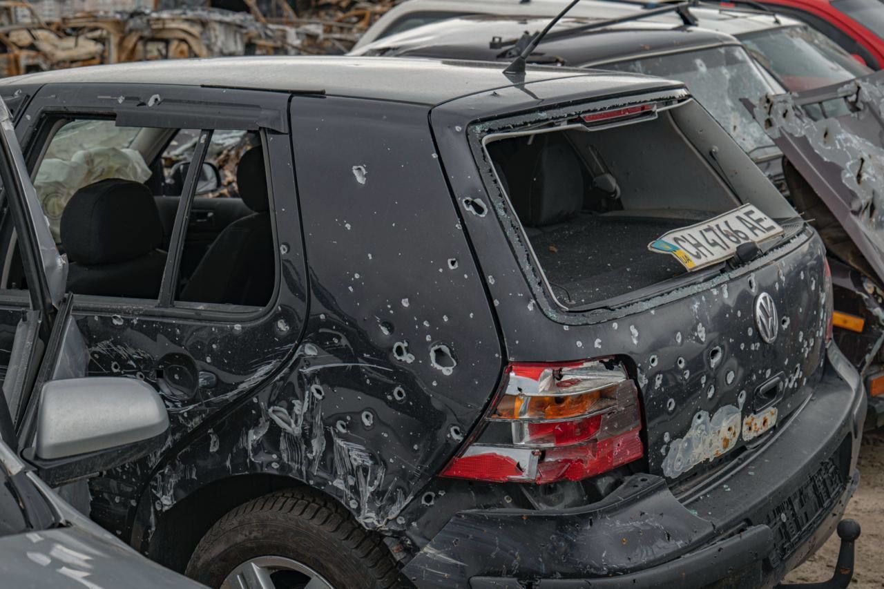 Розстріляні авто у Бучі / © Фото з відкритих джерел