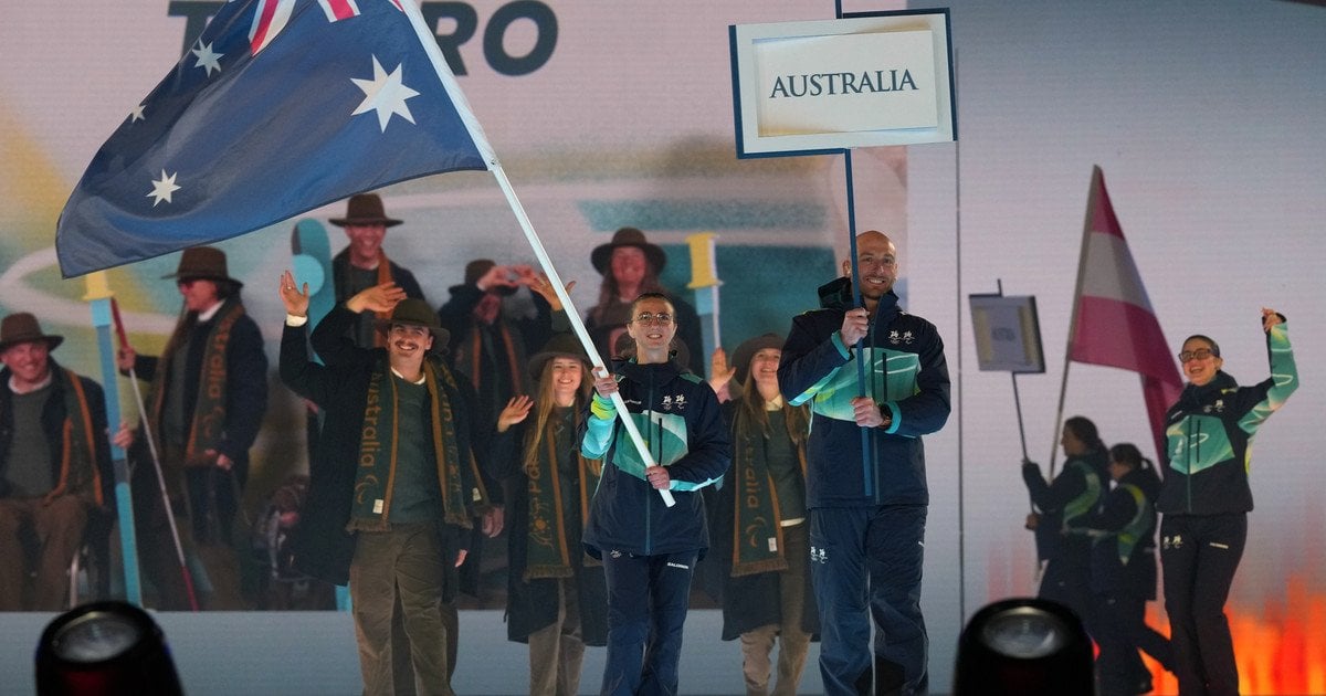 Збірна Австралії на церемонії відкриття Паралімпіади-2026