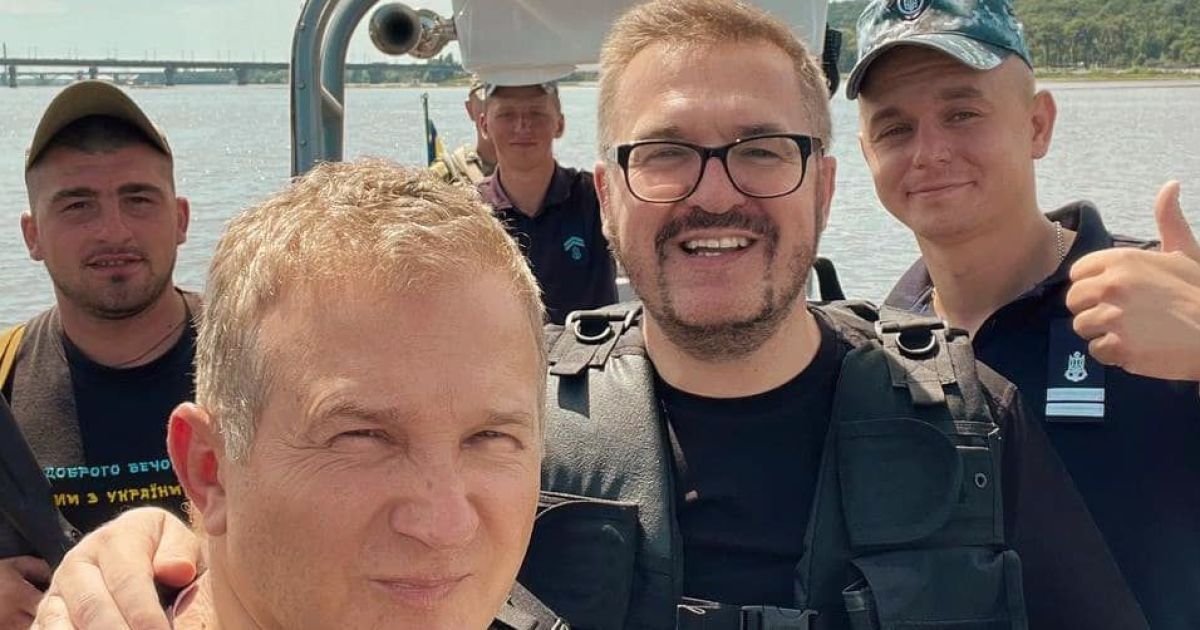 Горбунов та Пономарьов показали, як вітали захисників з Днем військово-морських сил