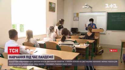 Уряд рекомендує школам піти на канікули, а вишам перейти на дистанційне навчання