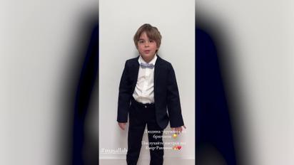 Сын Джамалы попрощался с детским садиком