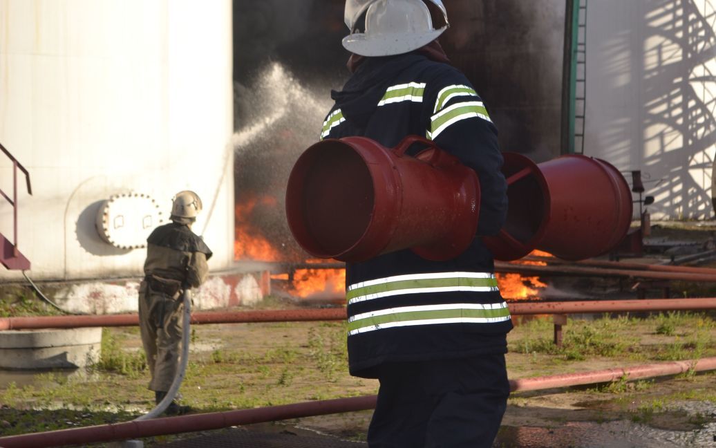 Возле Киева горит нефтебаза / © Государственная служба Украины по чрезвычайным ситуациям
