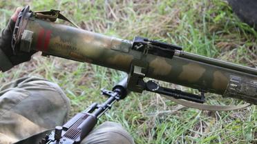 Боевики были вооружены российским огнеметом. / © Facebook/пресс-центр штаба АТО
