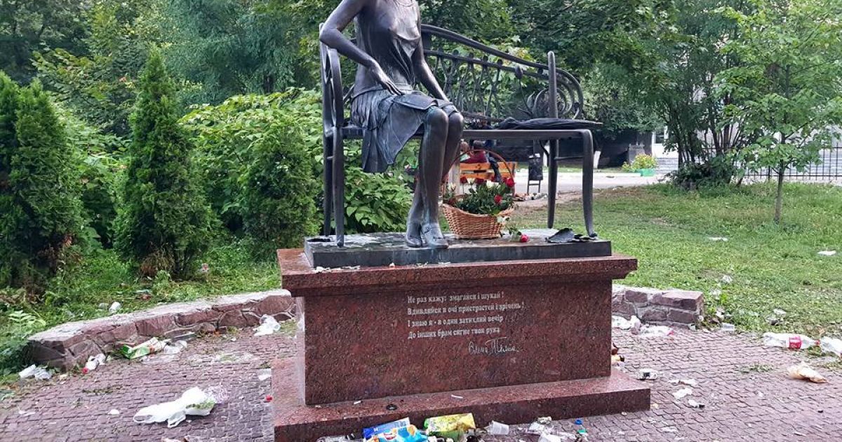 Так виглядає галявина після святкування / © facebook.com/Дмитро Крештофов