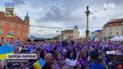 Dziękuję: кілька тисяч українців на вулицях Варшави скандували для поляків "дякуємо" і "хай живе Польща"
