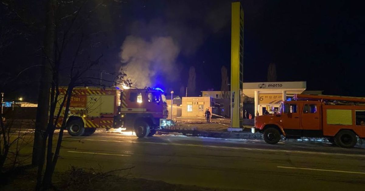 пожежа на АЗС у Полтавській області_2 / © ГСЧС Украины